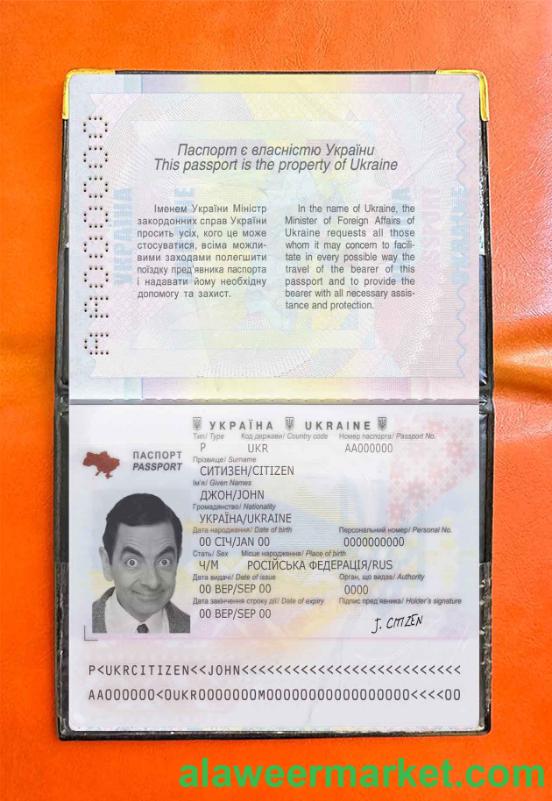 Ukraine passport photo look